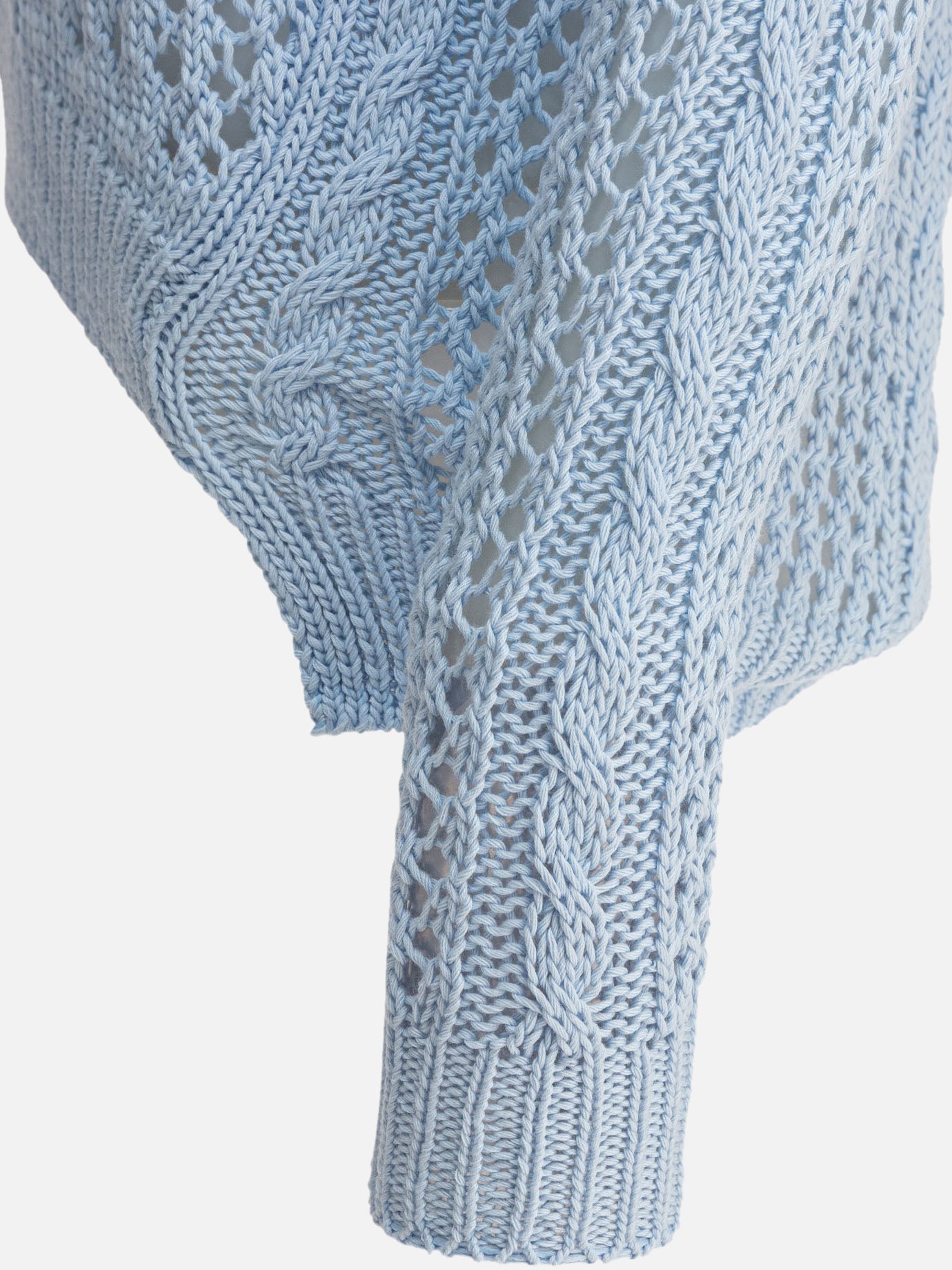 Crewneck sweaters Textured knit Light blue - Rakkì Women | PDP | VIETTI Online Store | Zoom-Modal_4