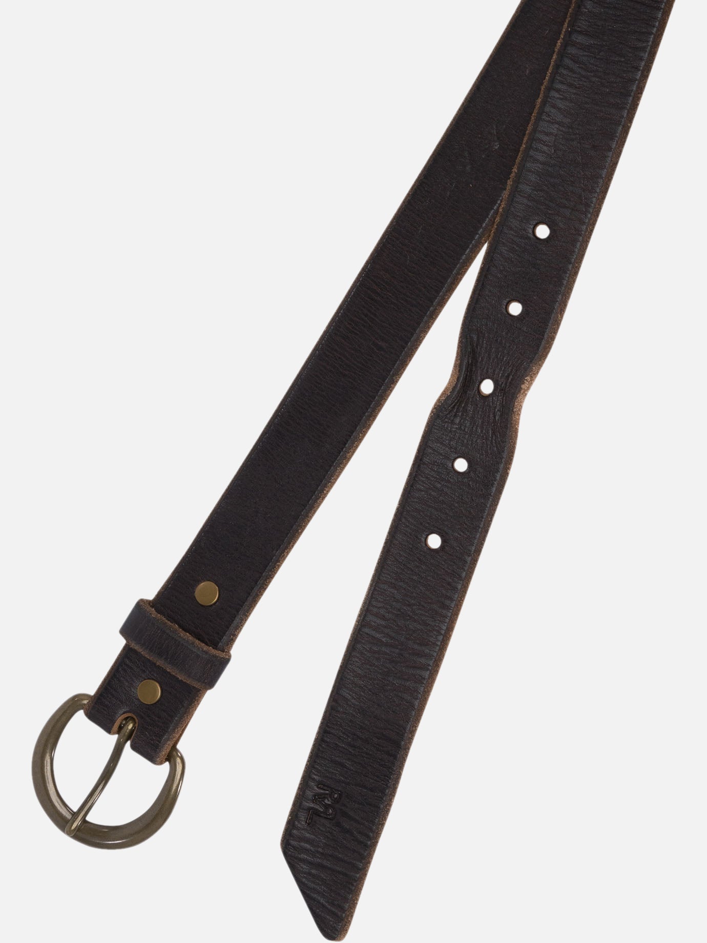 Leather belts 100% cow leather Brown - RRL by Ralph Lauren Men | PDP | VIETTI Online Store | Zoom-Modal_2