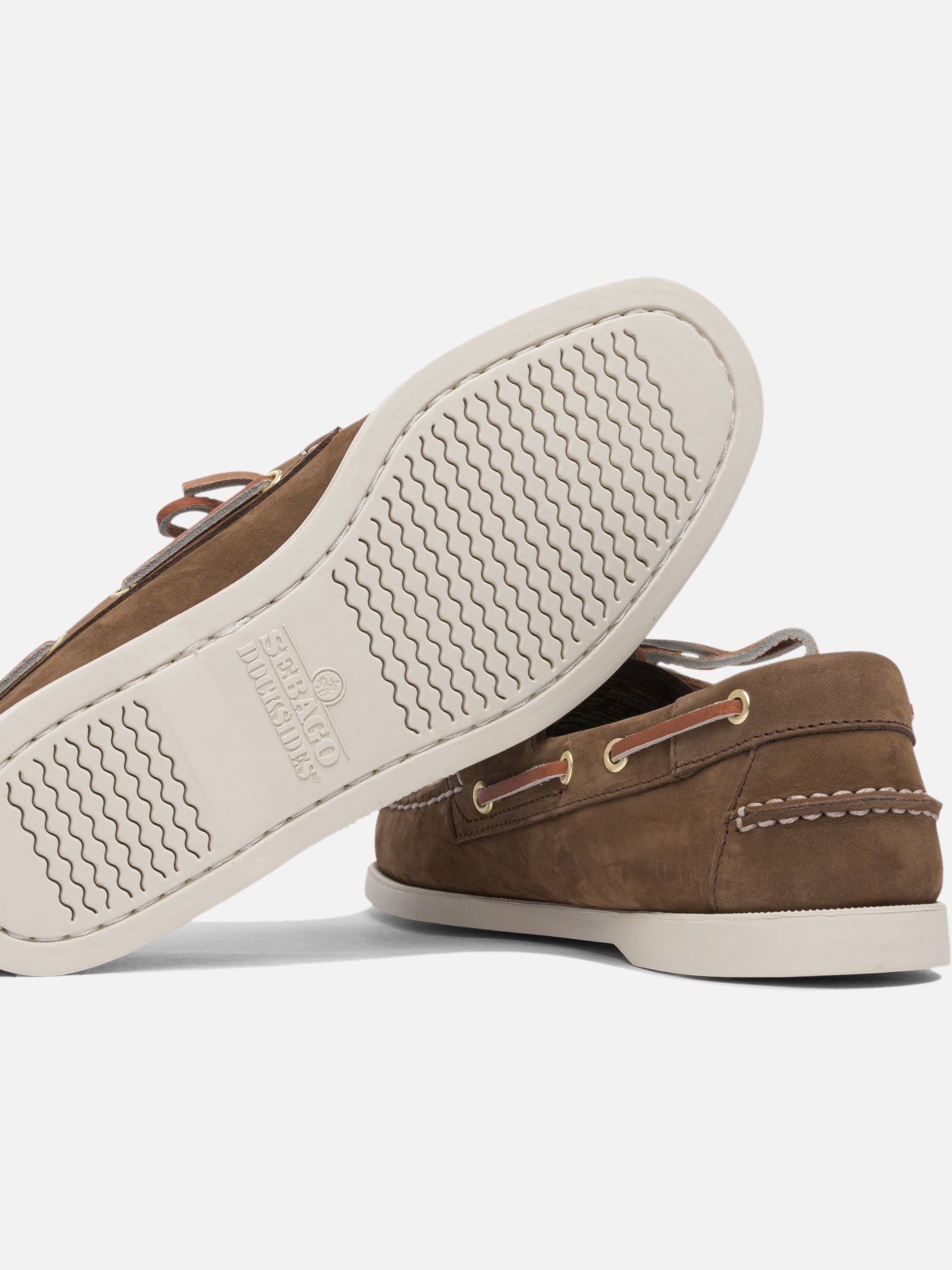 Laced loafers 100% suede - 100% rubber Brown - Sebago Men | PDP | VIETTI Online Store | Zoom-Modal_5