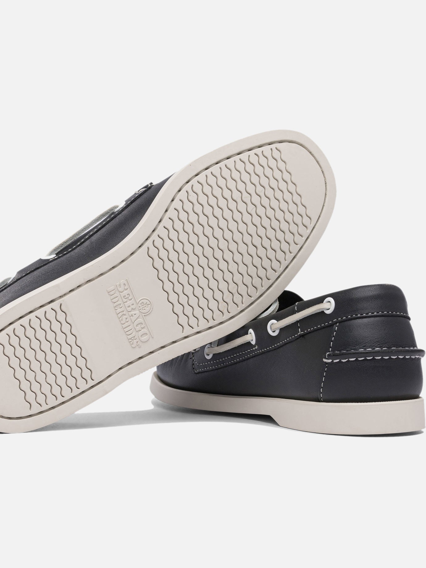 Laced loafers 100% leather - 100% rubber Blue - Sebago Men | PDP | VIETTI Online Store | Zoom-Modal_5