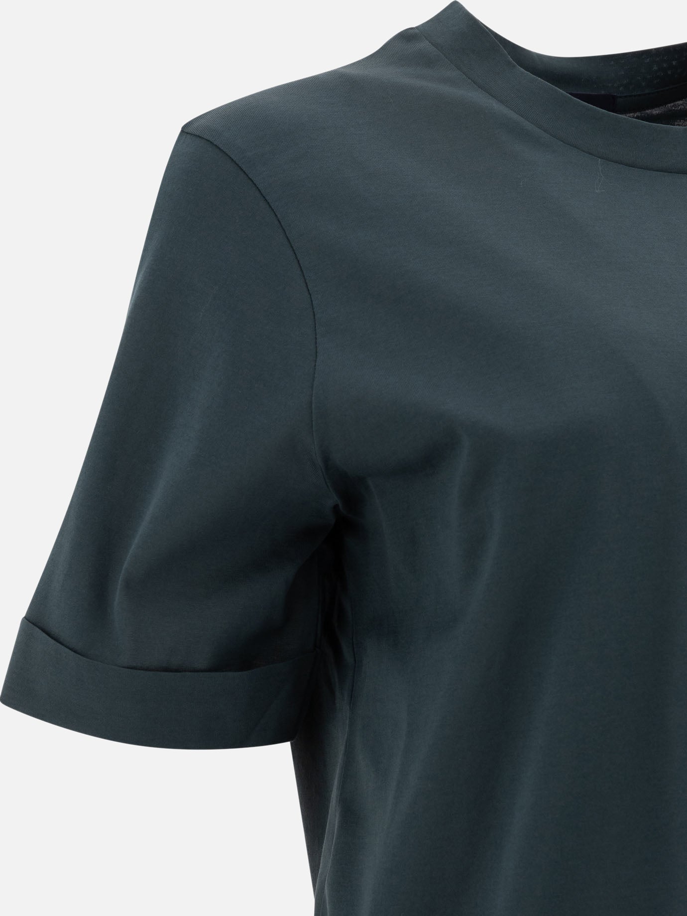 Crewneck t-shirts Solid colour Green - Soeur Women | PDP | VIETTI Online Store | Zoom-Modal_4