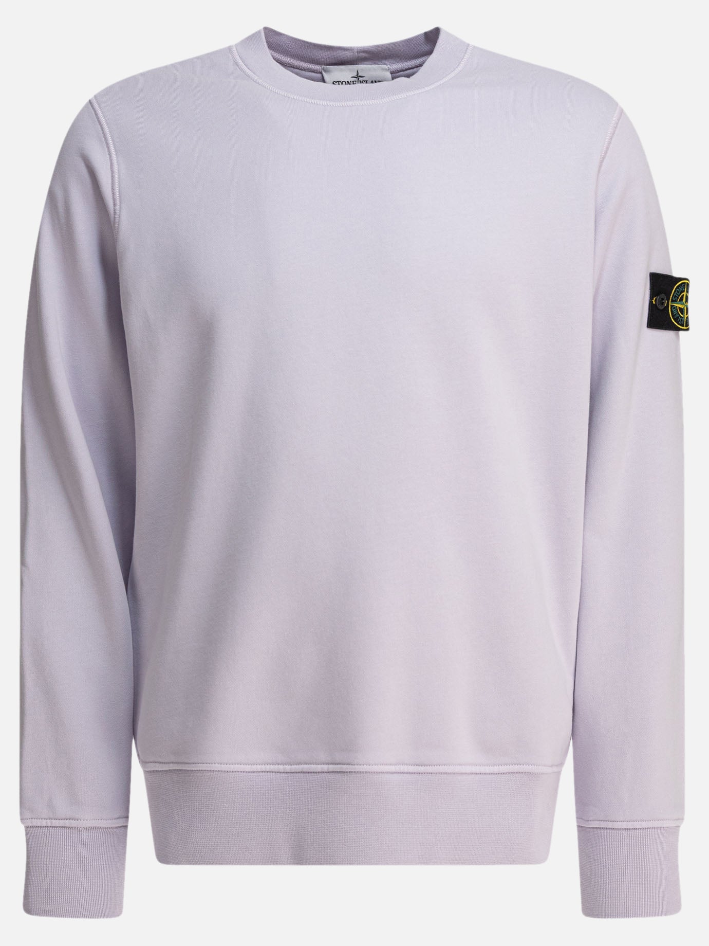 Stone Island Organic cotton fleece sweatshirt Purple Men