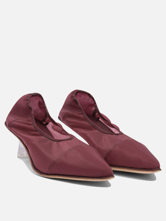 Pumps 100% mesh - 100% leather Bordeaux - Studio Amelia Women | PLP | VIETTI Online Store | 2