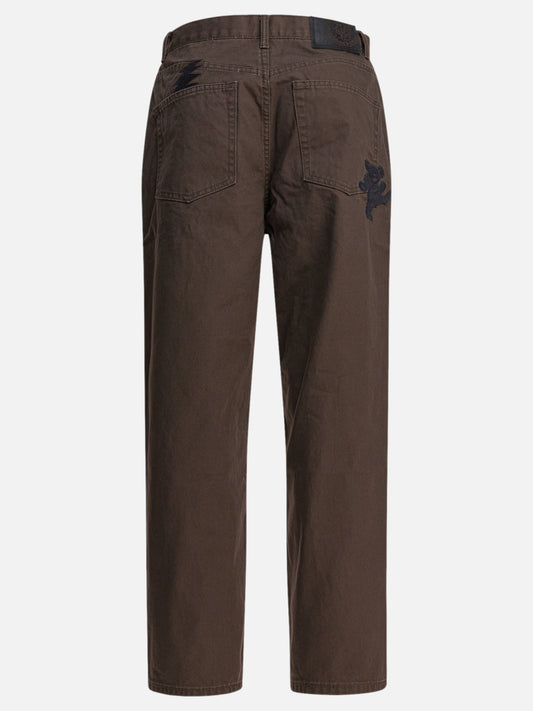 Work pants Embroidered Brown - Thisisneverthat® Men | PLP | VIETTI Online Store | 2
