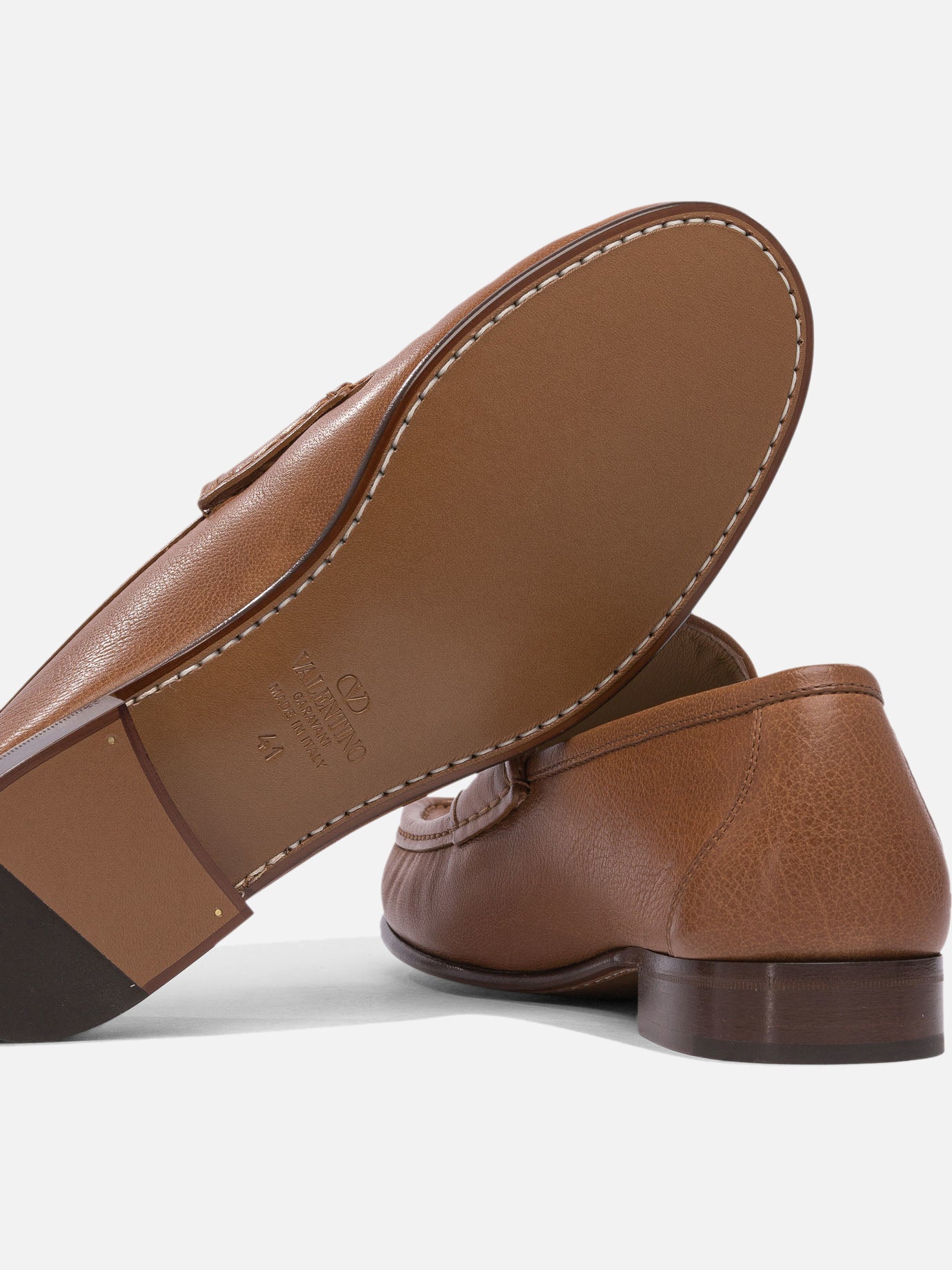 Loafers 100% leather - 100% leather Brown - Valentino Garavani Men | PDP | VIETTI Online Store | Zoom-Modal_5