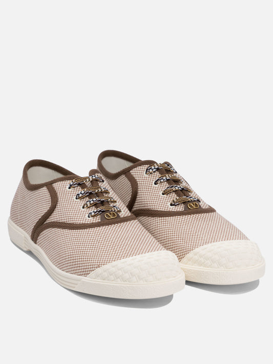 Low top sneakers 100% fabric - 100% rubber Beige - Valentino Garavani Men | PLP | VIETTI Online Store | 2