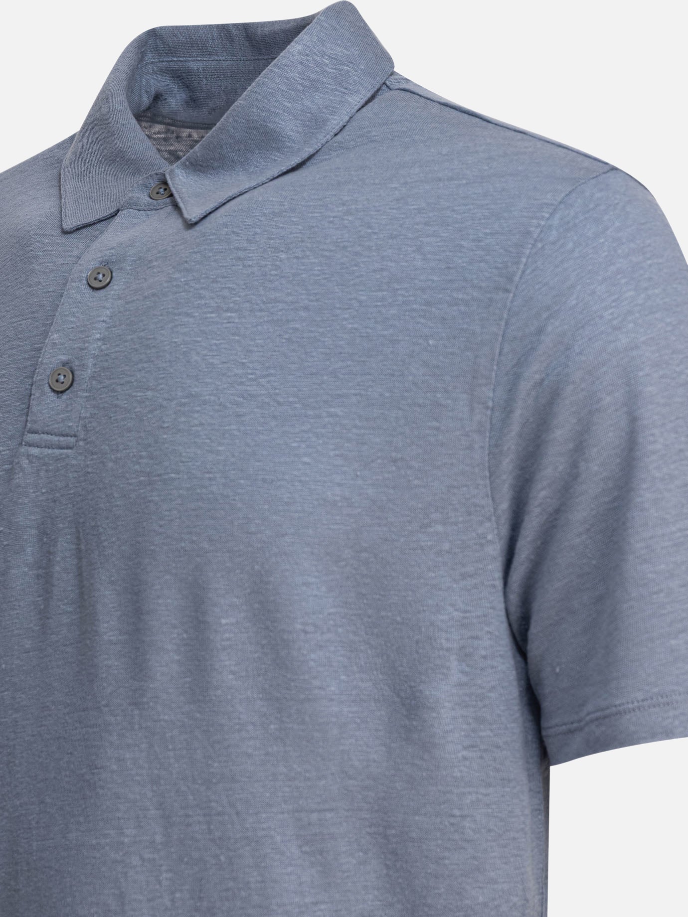 Polo shirts with buttons Solid colour Light blue - Vince Men | PDP | VIETTI Online Store | Zoom-Modal_4