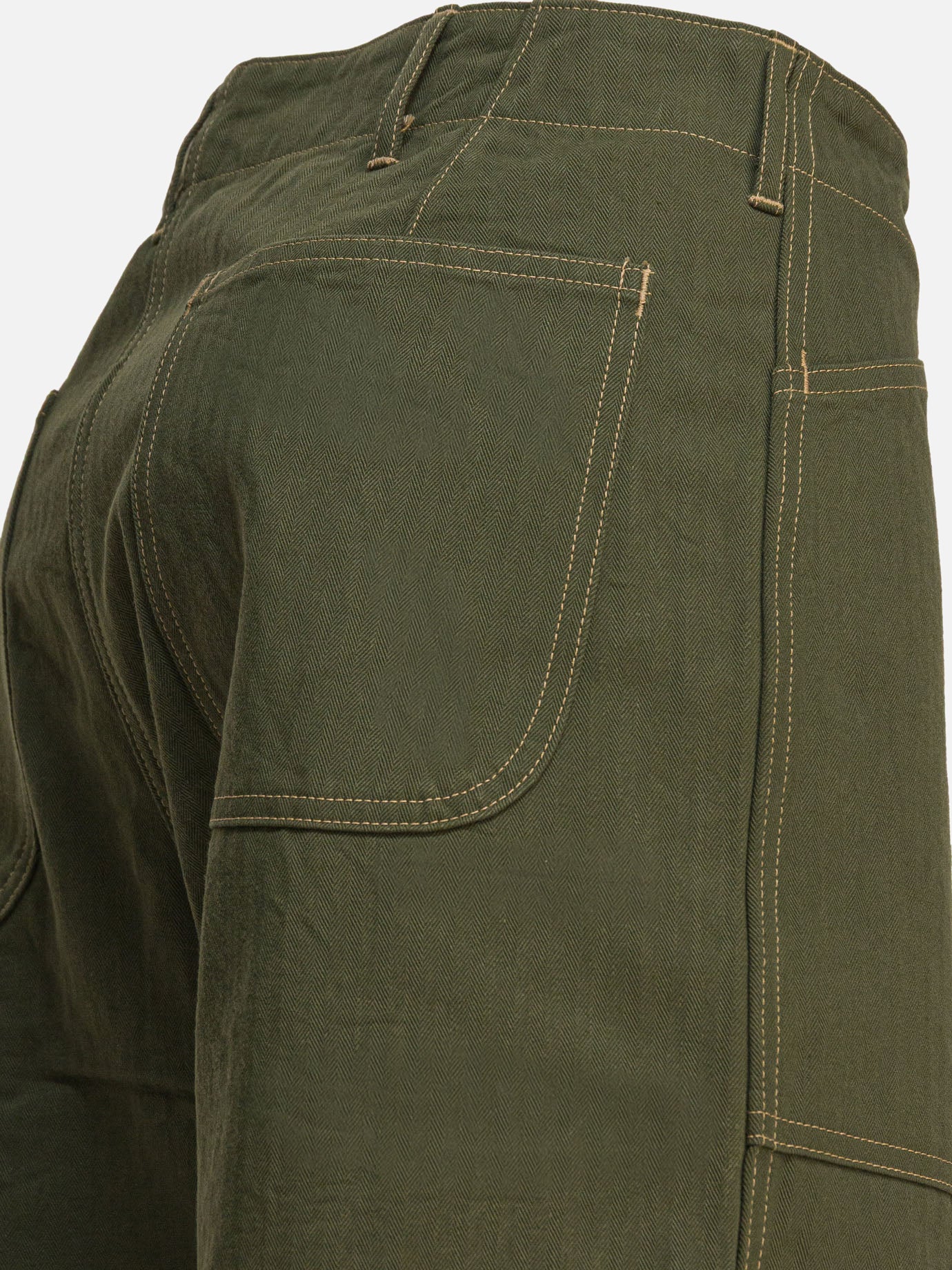 Leisure trousers Solid colour Green - Buzz Rickson's Men | PDP | VIETTI Online Store | Zoom-Modal_4