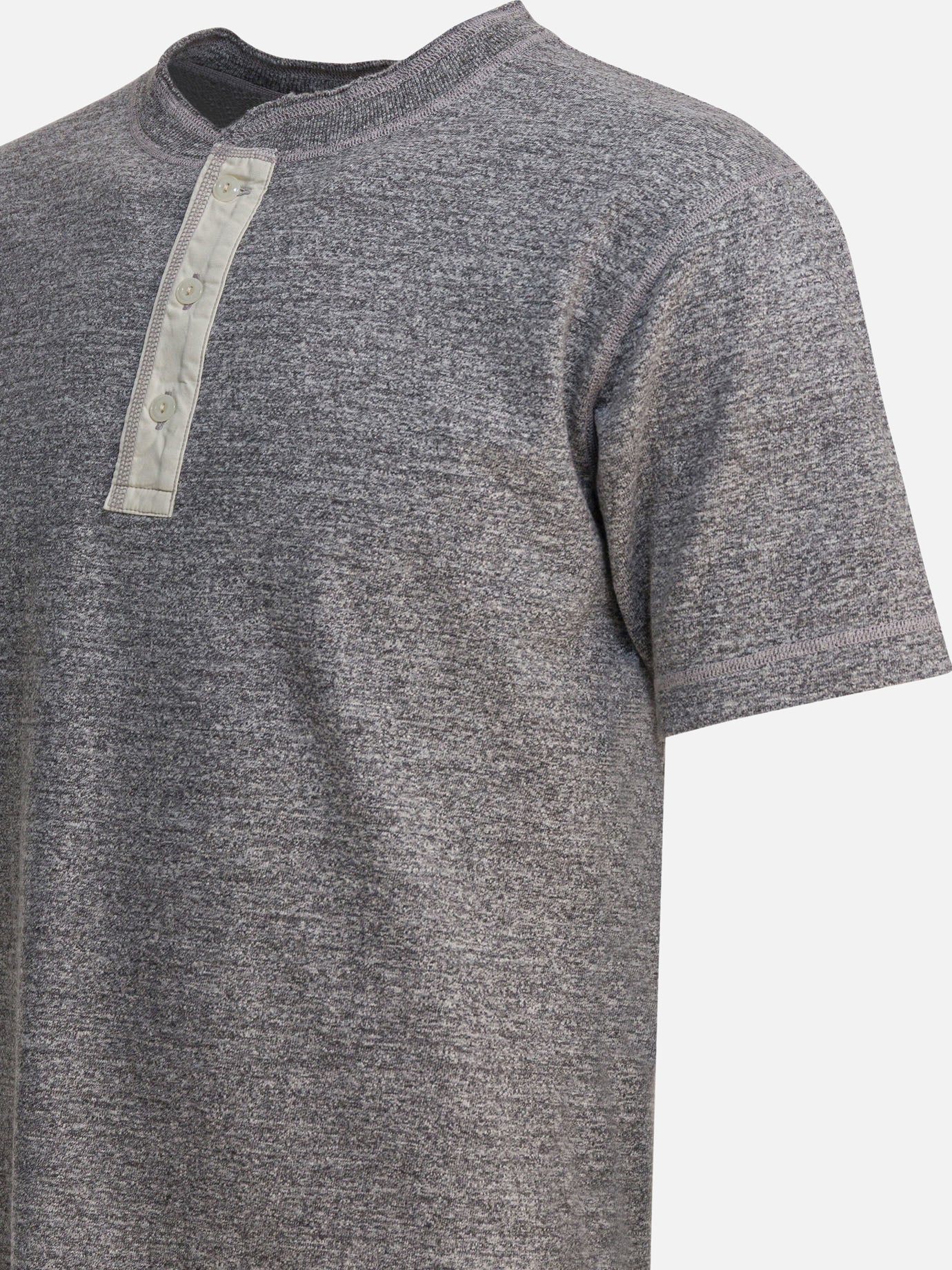 T-shirt girocollo Solid colour Grigio - Buzz Rickson's Uomo | PDP | VIETTI Online Store | Zoom-Modal_4