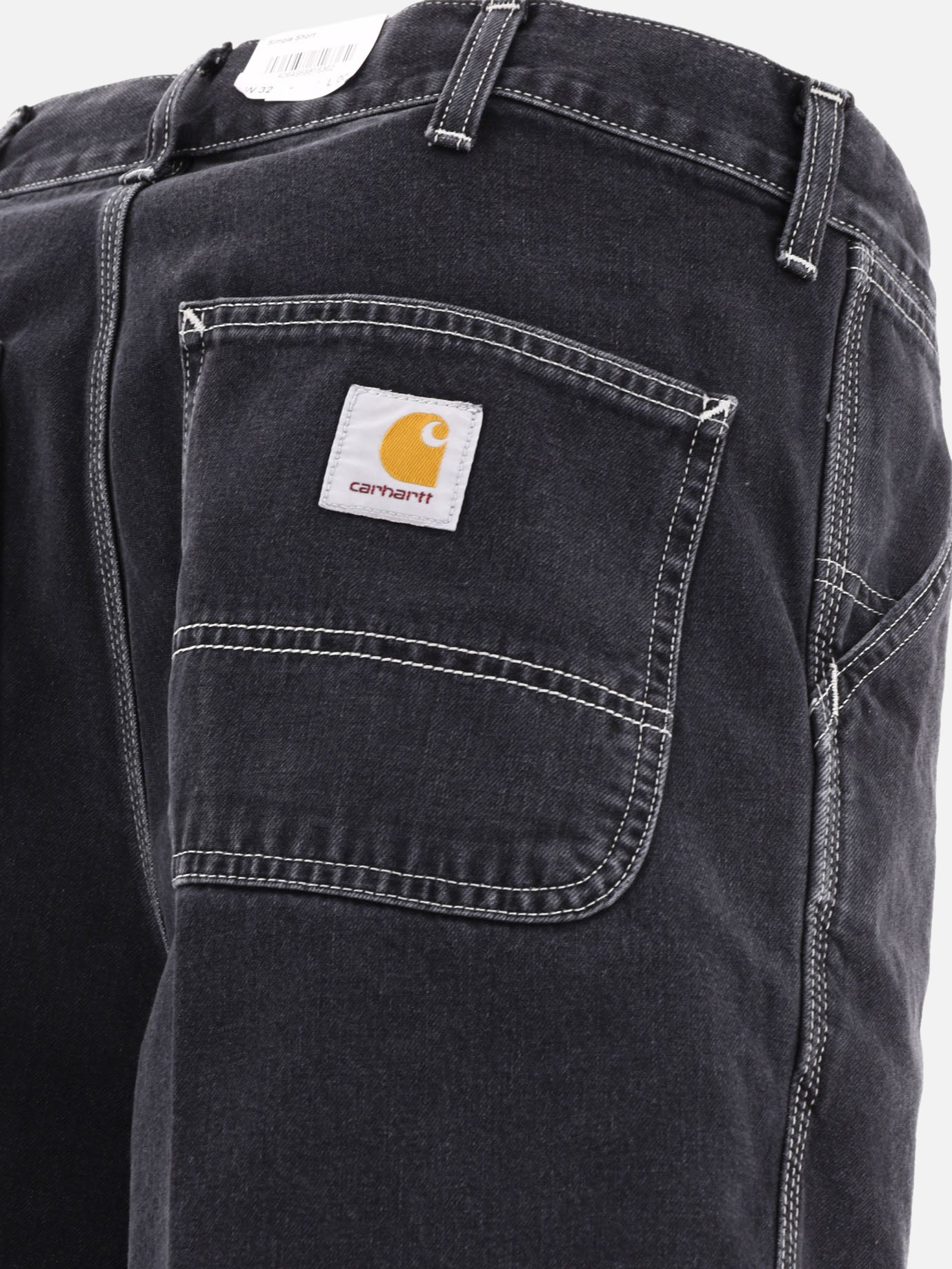 Utility shorts Solid colour Black - Carhartt WIP Men | PDP | VIETTI Online Store | Zoom-Modal_4