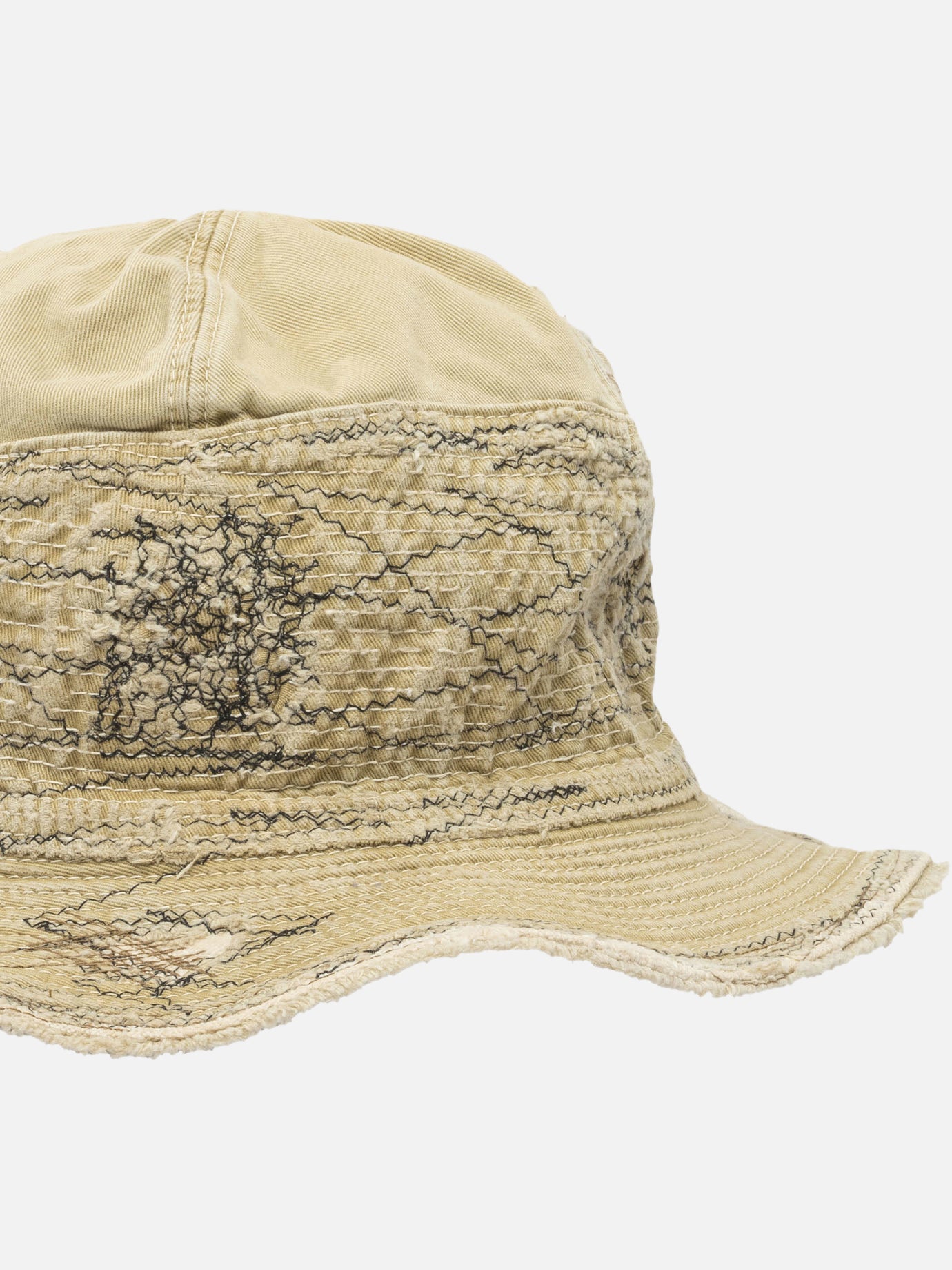 Bucket hats 100% cotton Beige - KAPITAL Men | PDP | VIETTI Online Store | Zoom-Modal_4