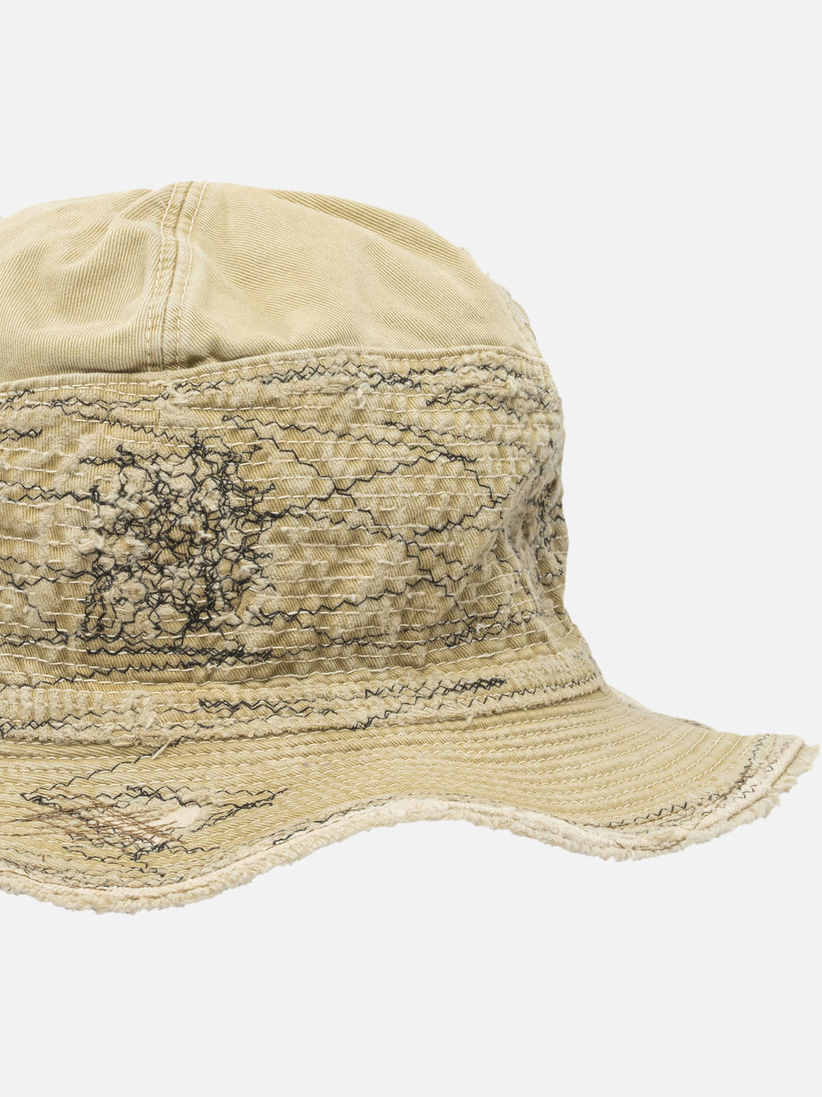 KAPITAL "The Old Man and the Sea" bucket hat Beige