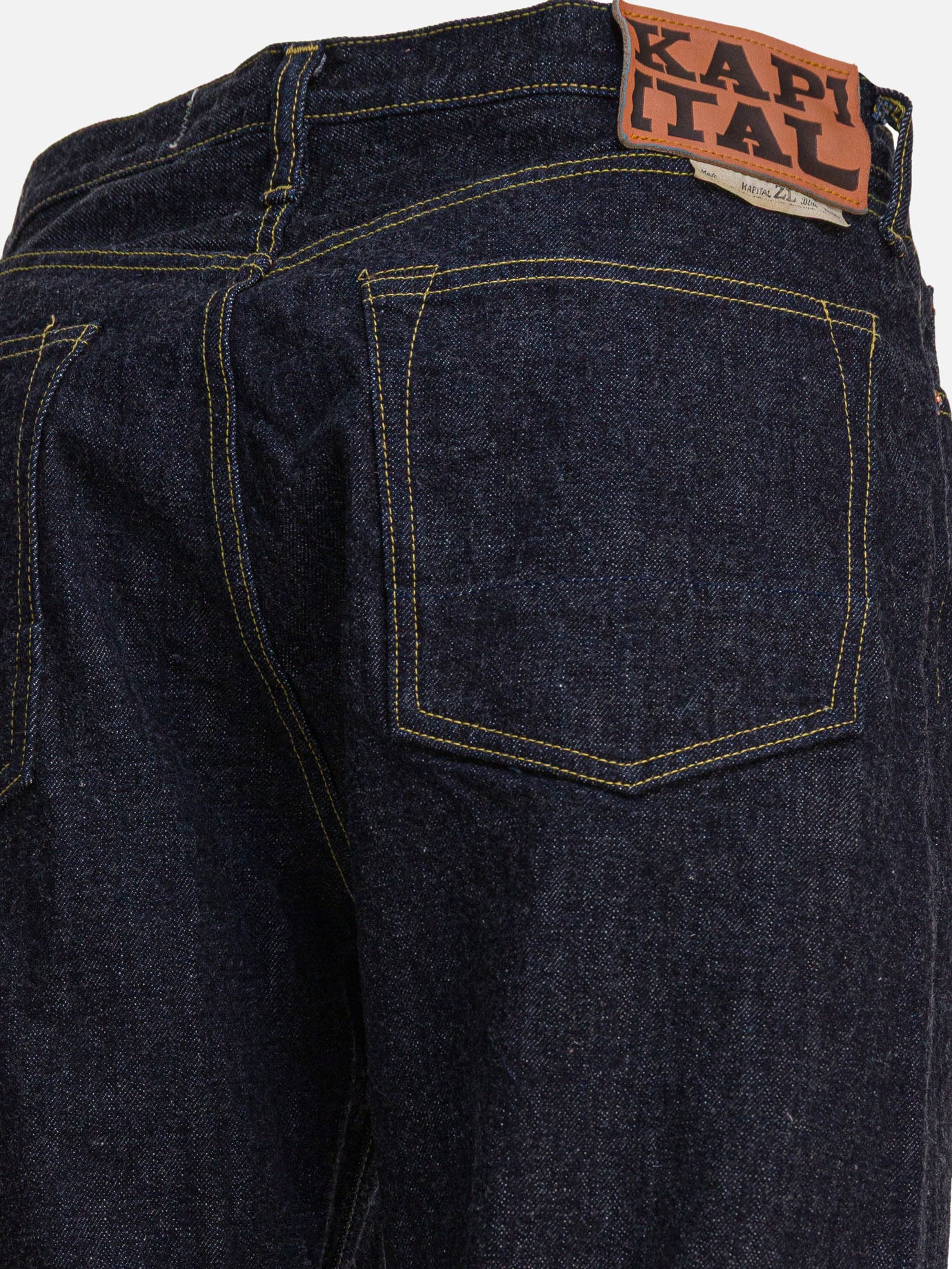 Jeans a gamba dritta Solid colour Blu - KAPITAL Uomo | PDP | VIETTI Online Store | Zoom-Modal_4
