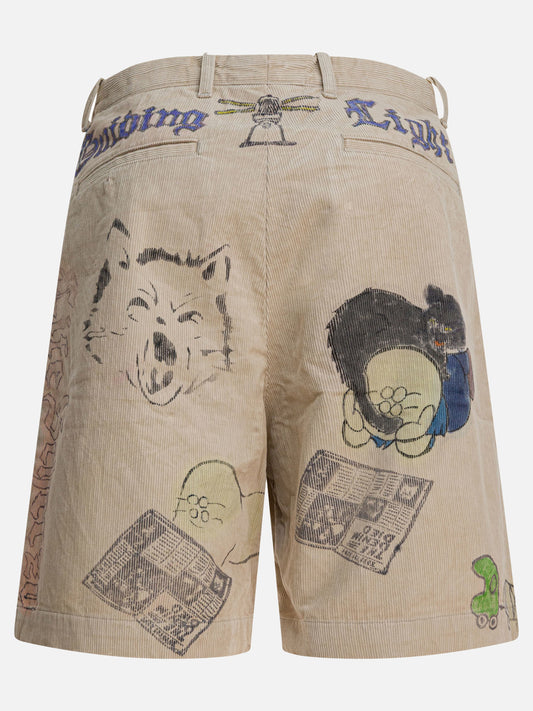 Five pockets shorts Graphics Beige - KAPITAL Men | PLP | VIETTI Online Store | 2