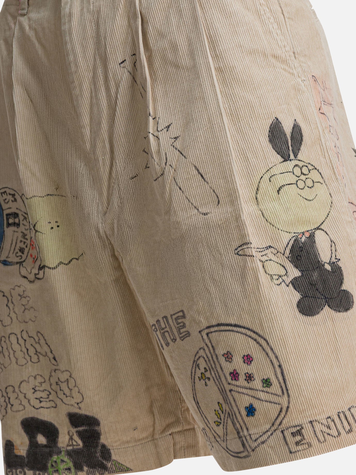 Short cinque tasche Graphics Beige - KAPITAL Uomo | PDP | VIETTI Online Store | Zoom-Modal_4