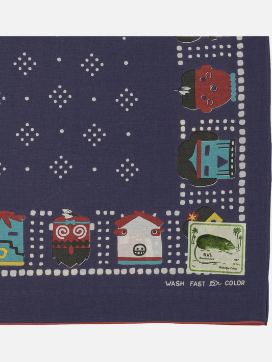 Silk scarves 100% cotton Blue - KAPITAL Men | PLP | VIETTI Online Store | 2
