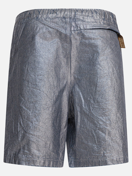 Drawstring shorts Solid colour Silver - KAPITAL Men | PLP | VIETTI Online Store | 2