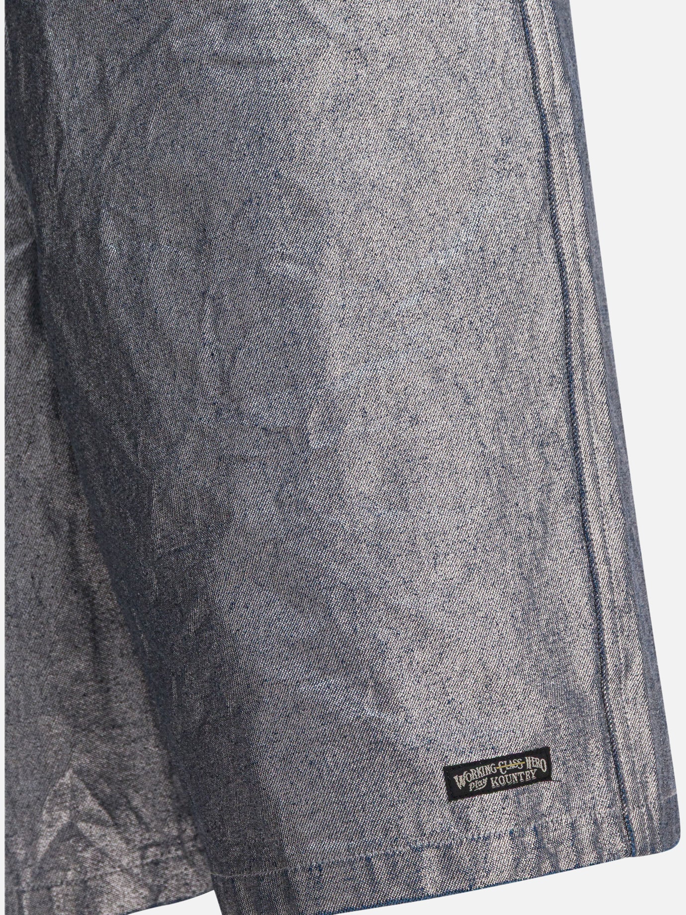 Drawstring shorts Solid colour Silver - KAPITAL Men | PDP | VIETTI Online Store | Zoom-Modal_4