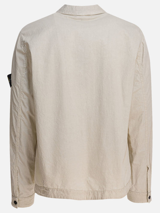 Overshirt jackets Logo Beige - Stone Island Men | PLP | VIETTI Online Store | 2