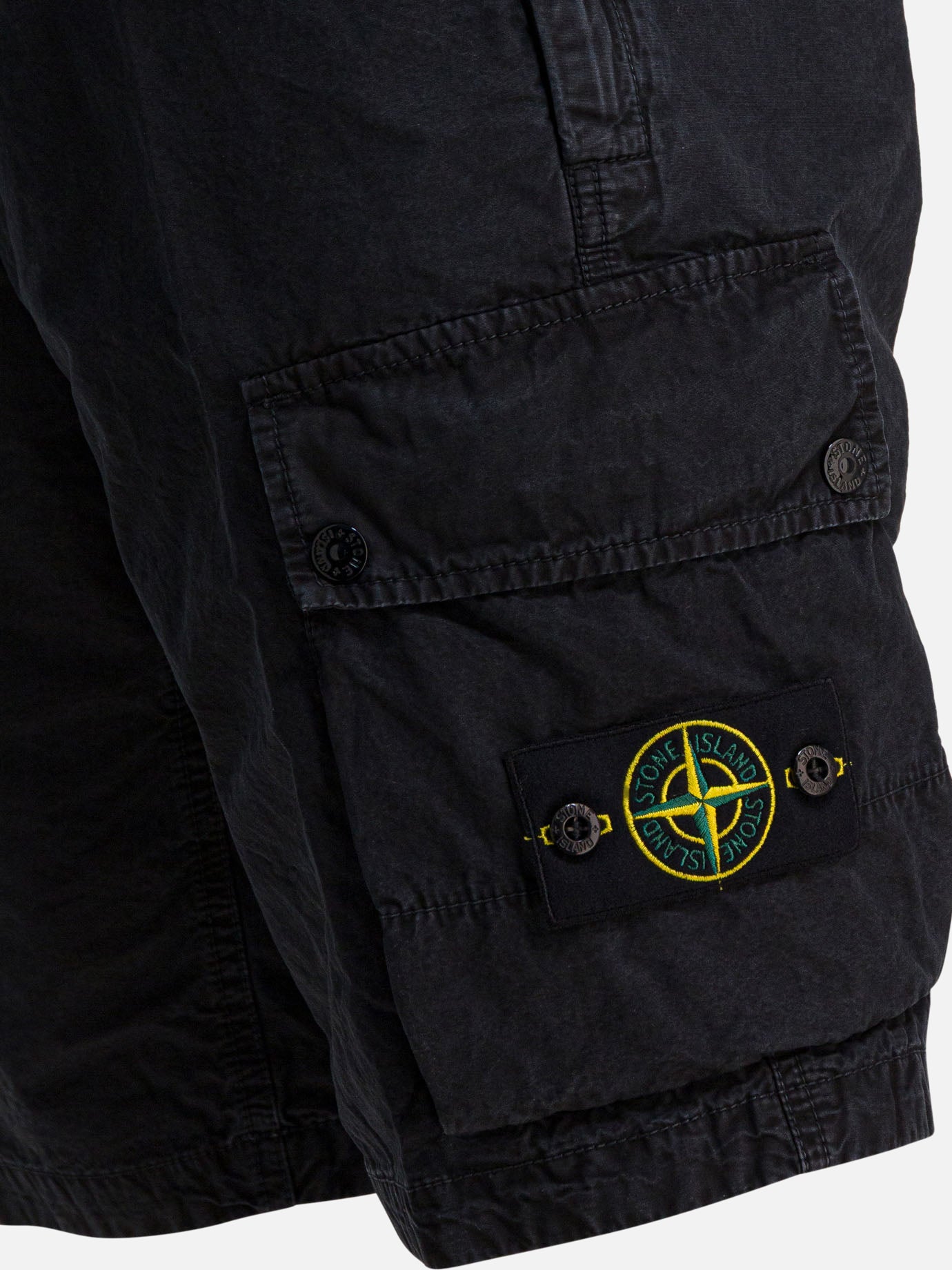 Cargo shorts Logo Black - Stone Island Men | PDP | VIETTI Online Store | Zoom-Modal_4