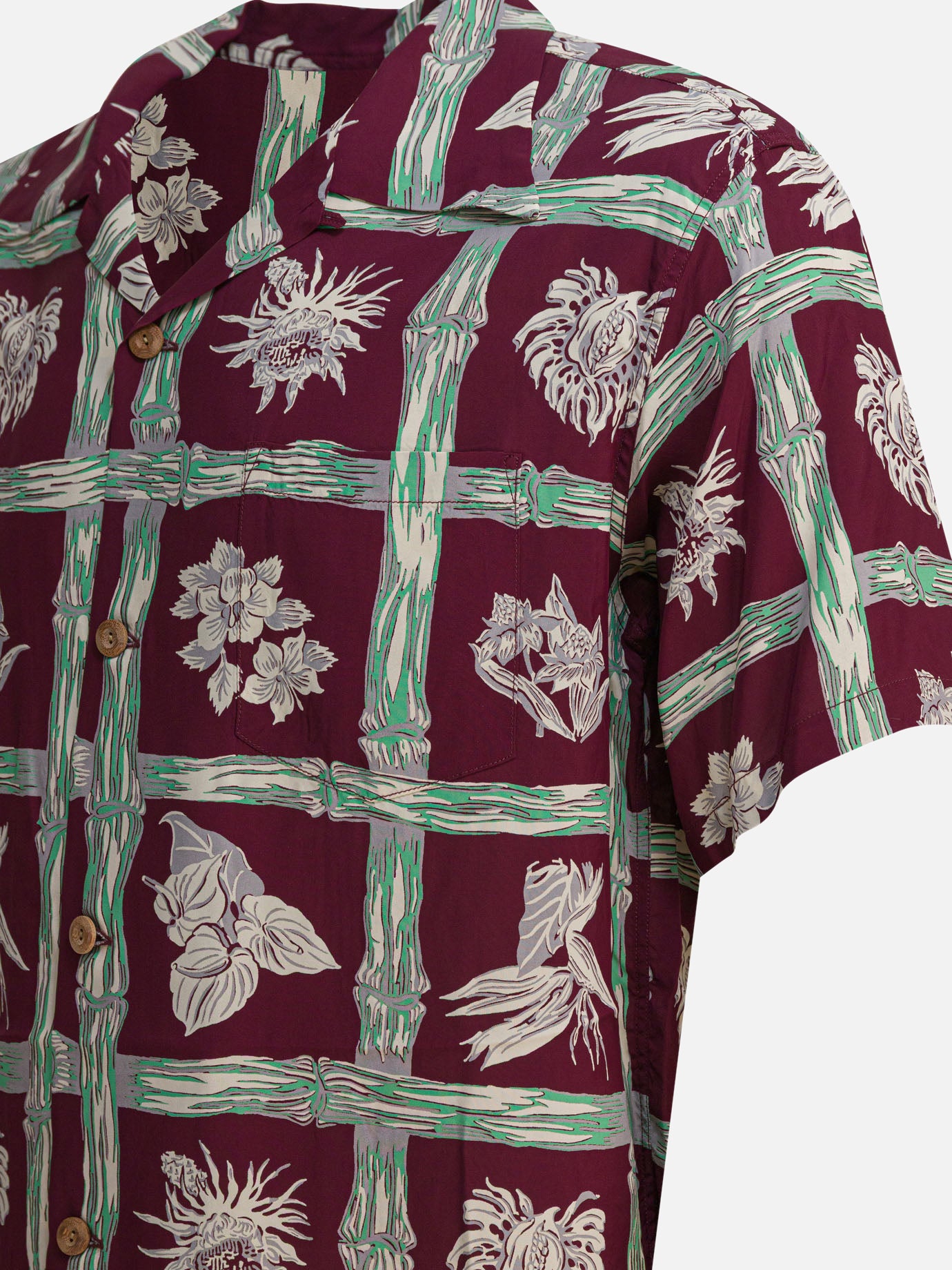 Casual shirts Floral Bordeaux - Sun Surf Men | PDP | VIETTI Online Store | Zoom-Modal_4