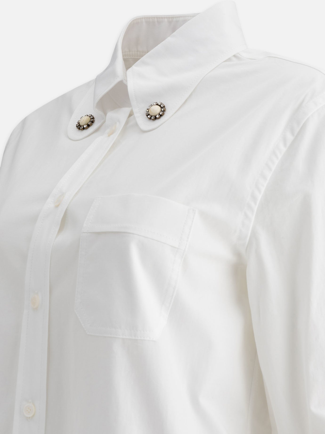 Casual shirts Solid colour White - Valentino Women | PDP | VIETTI Online Store | Zoom-Modal_4
