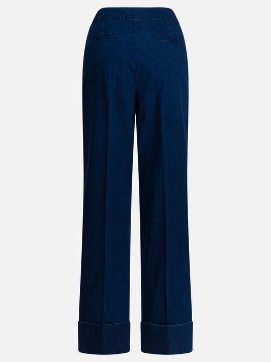 Wide-leg jeans Solid colour Blue - Valentino Women | PLP | VIETTI Online Store | 2
