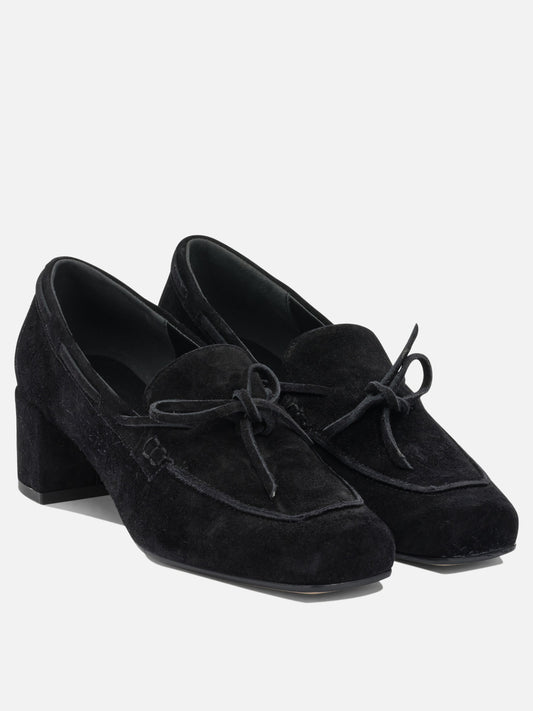 Loafers 100% cow suede leather - 100% cow leather Black - Aeyde Women | PLP | VIETTI Online Store | 2