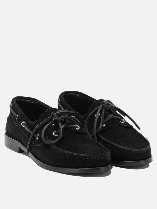 Loafers 100% cow suede leather - 50% cow leather 50% rubber Black - Aeyde Women | PLP | VIETTI Online Store | 2