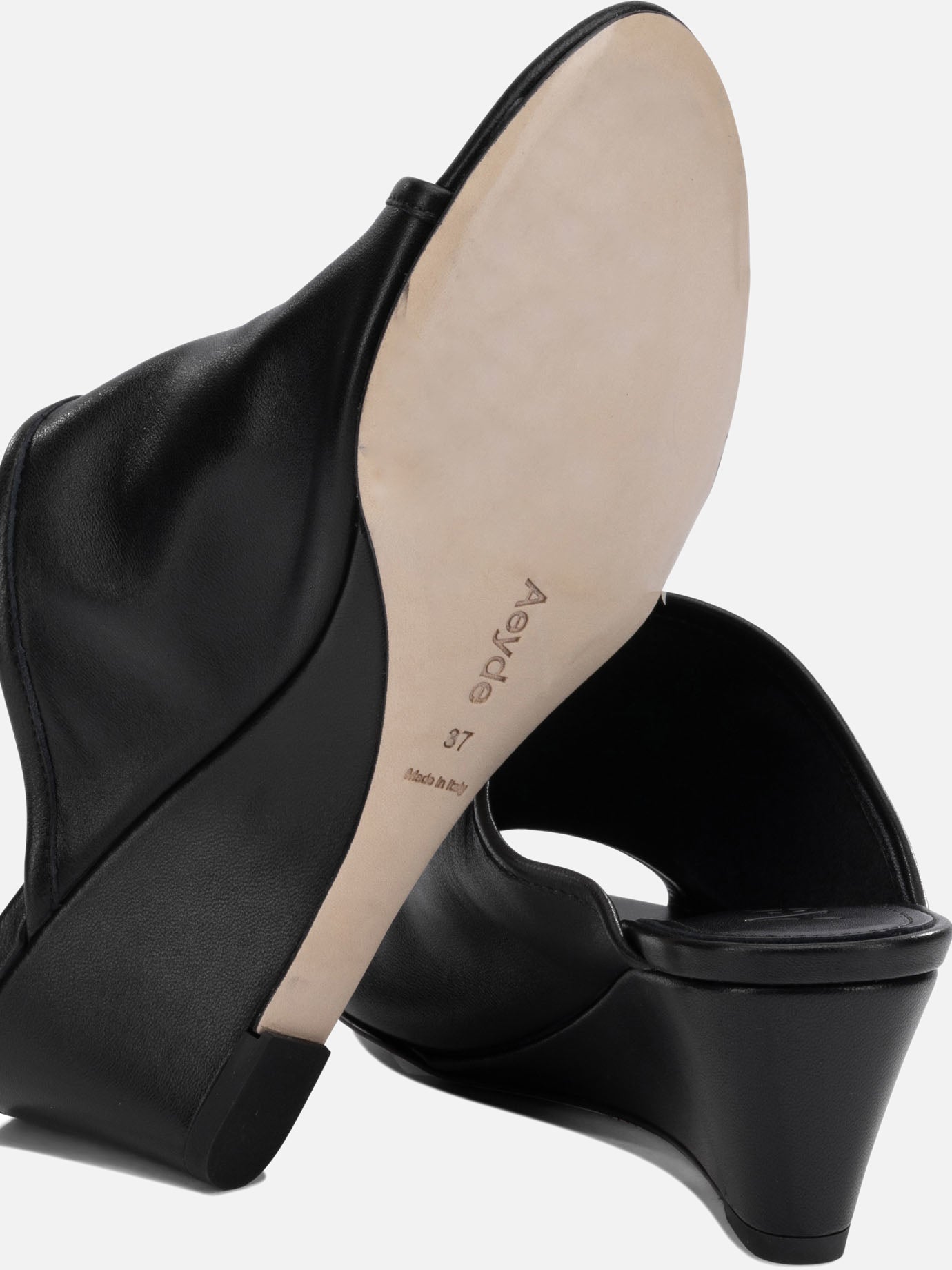 Heeled sandals 100% nappa leather - 100% cow leather Black - Aeyde Women | PDP | VIETTI Online Store | Zoom-Modal_5