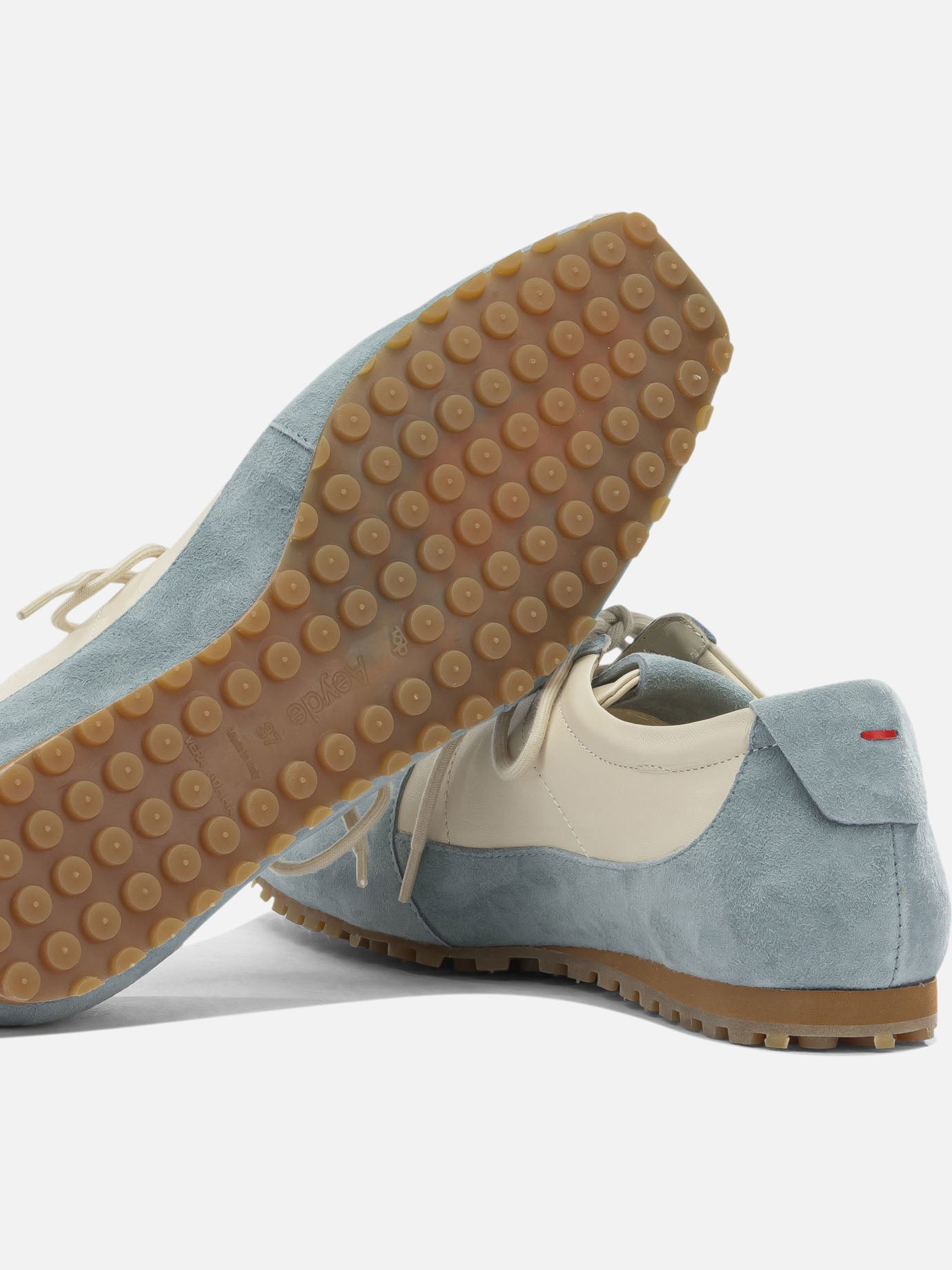 Low top sneakers 50% nappa leather 50% kid suede leather - 100% rubber Light blue - Aeyde Women | PDP | VIETTI Online Store | Zoom-Modal_5