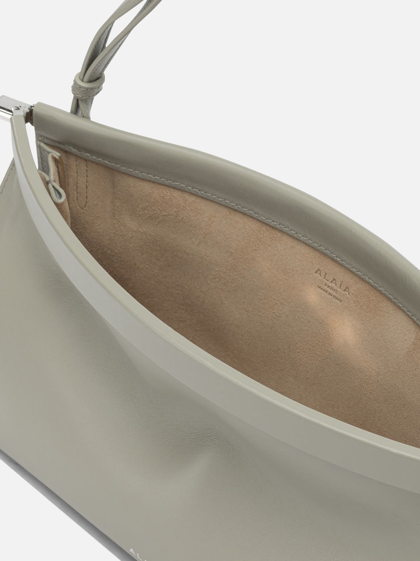 Medium bags Solid colour Grey - Alaïa Women | PDP | VIETTI Online Store | Zoom-Modal_5