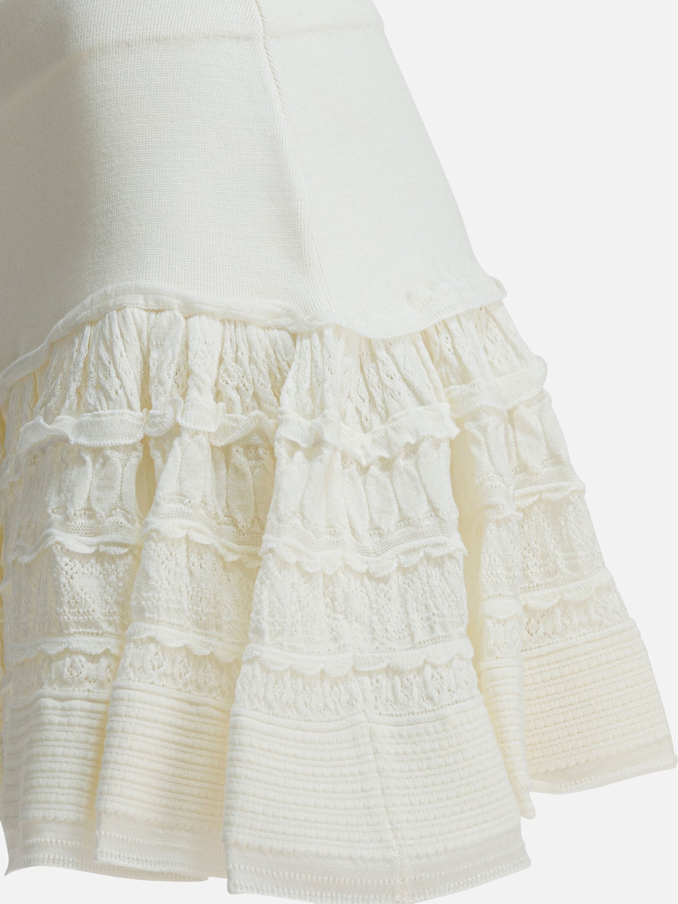 Miniskirts Solid colour White - Alaïa Women | PDP | VIETTI Online Store | Zoom-Modal_4