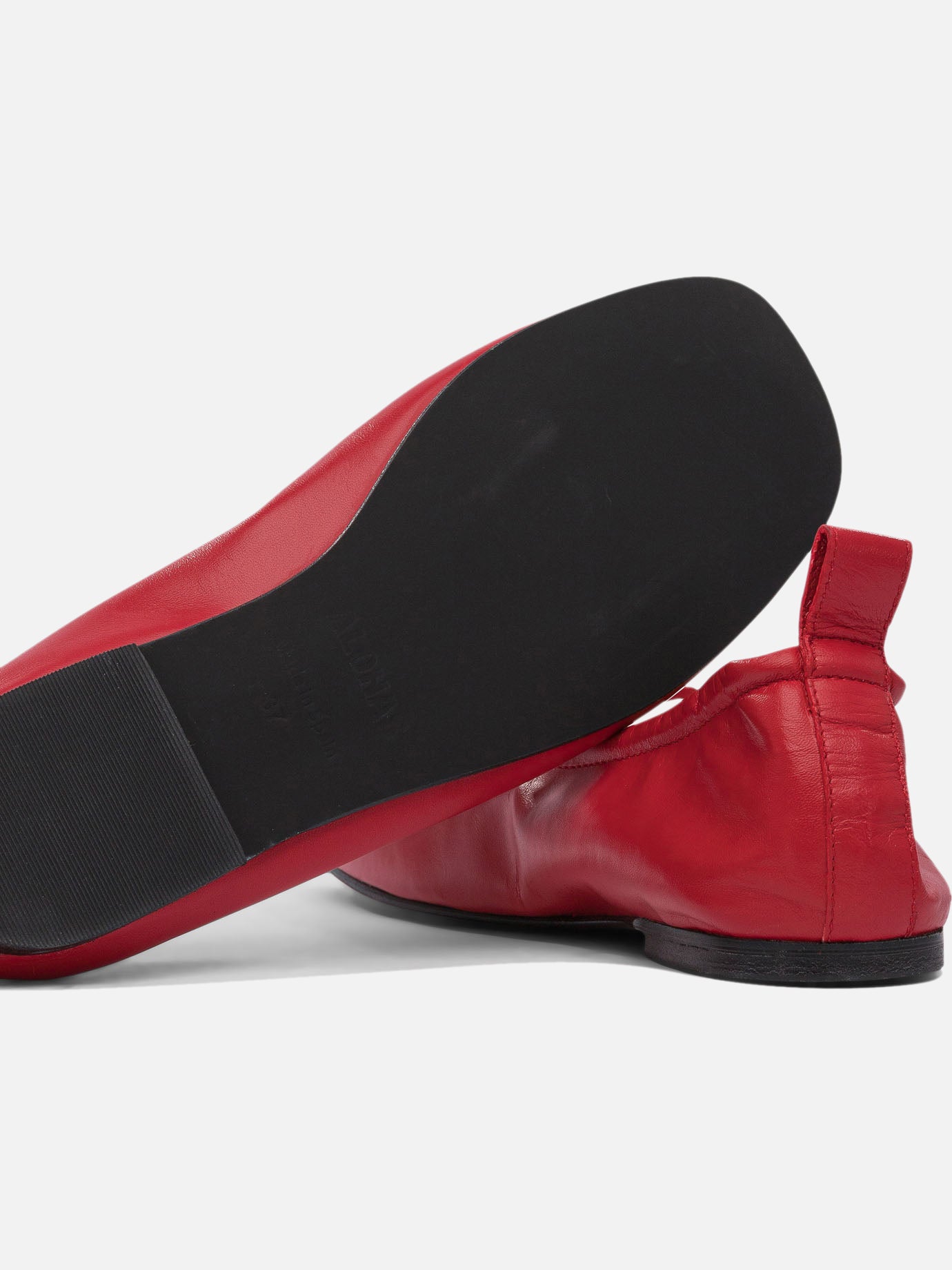 Classic ballet flats 100%sheep leather - 100% thermoplastic polyurethane Red - Alohas Women | PDP | VIETTI Online Store | Zoom-Modal_5