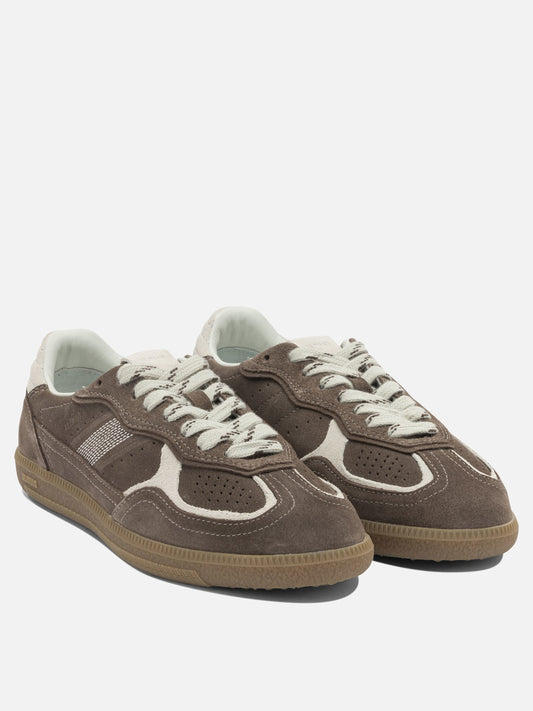 Low top sneakers 100% cow suede - 100% rubber Brown - Alohas Women | PLP | VIETTI Online Store | 2