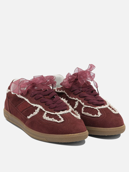 Low top sneakers 100% cow leather - 100% rubber Bordeaux - Alohas Women | PLP | VIETTI Online Store | 2