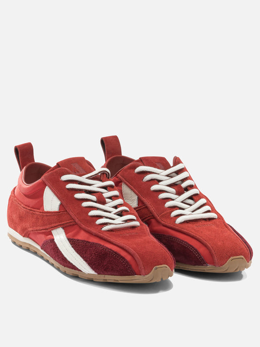 Low top sneakers 100% cow leather - 100% rubber Red - Alohas Women | PLP | VIETTI Online Store | 2