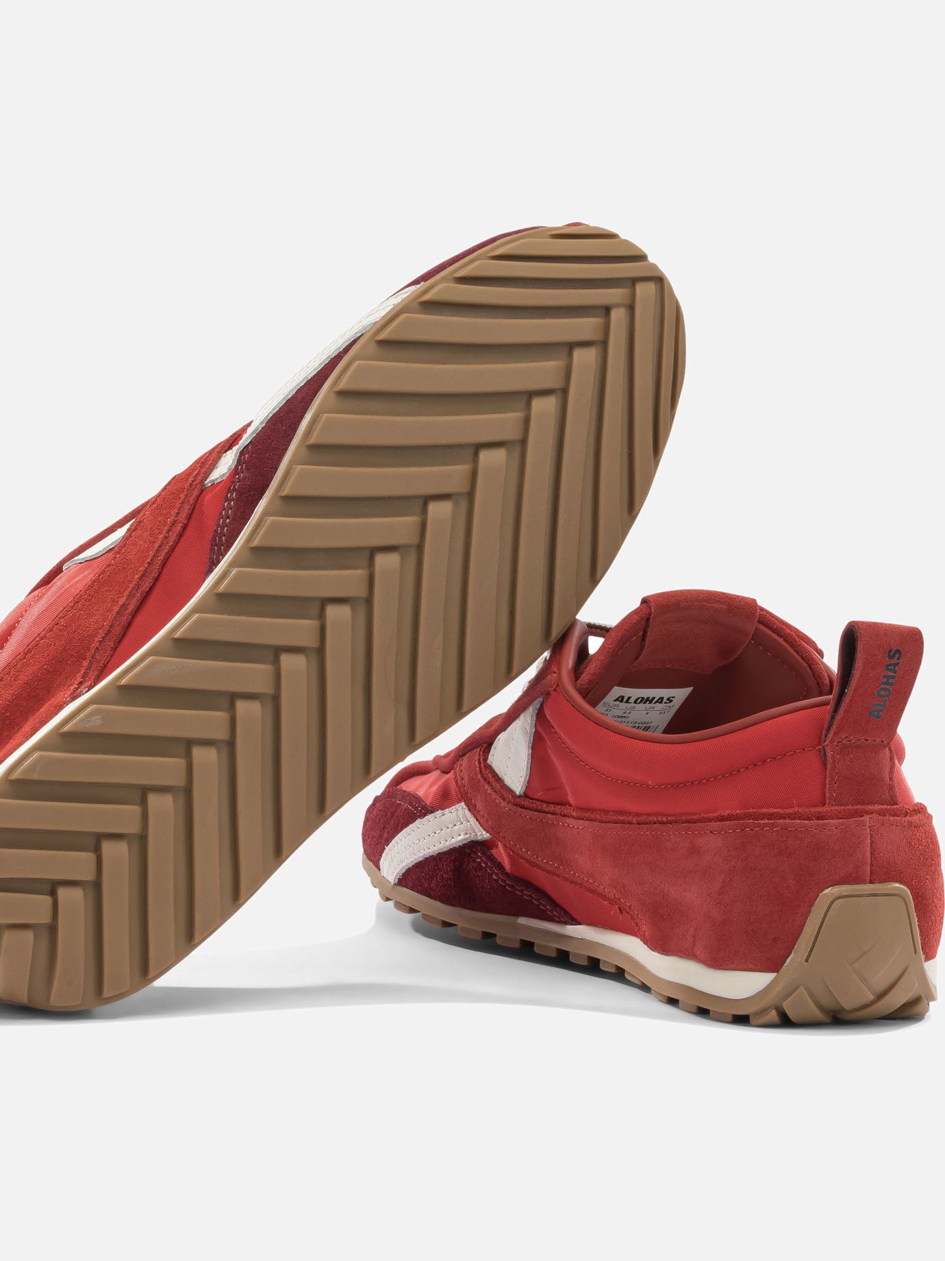 Low top sneakers 100% cow leather - 100% rubber Red - Alohas Women | PDP | VIETTI Online Store | Zoom-Modal_5