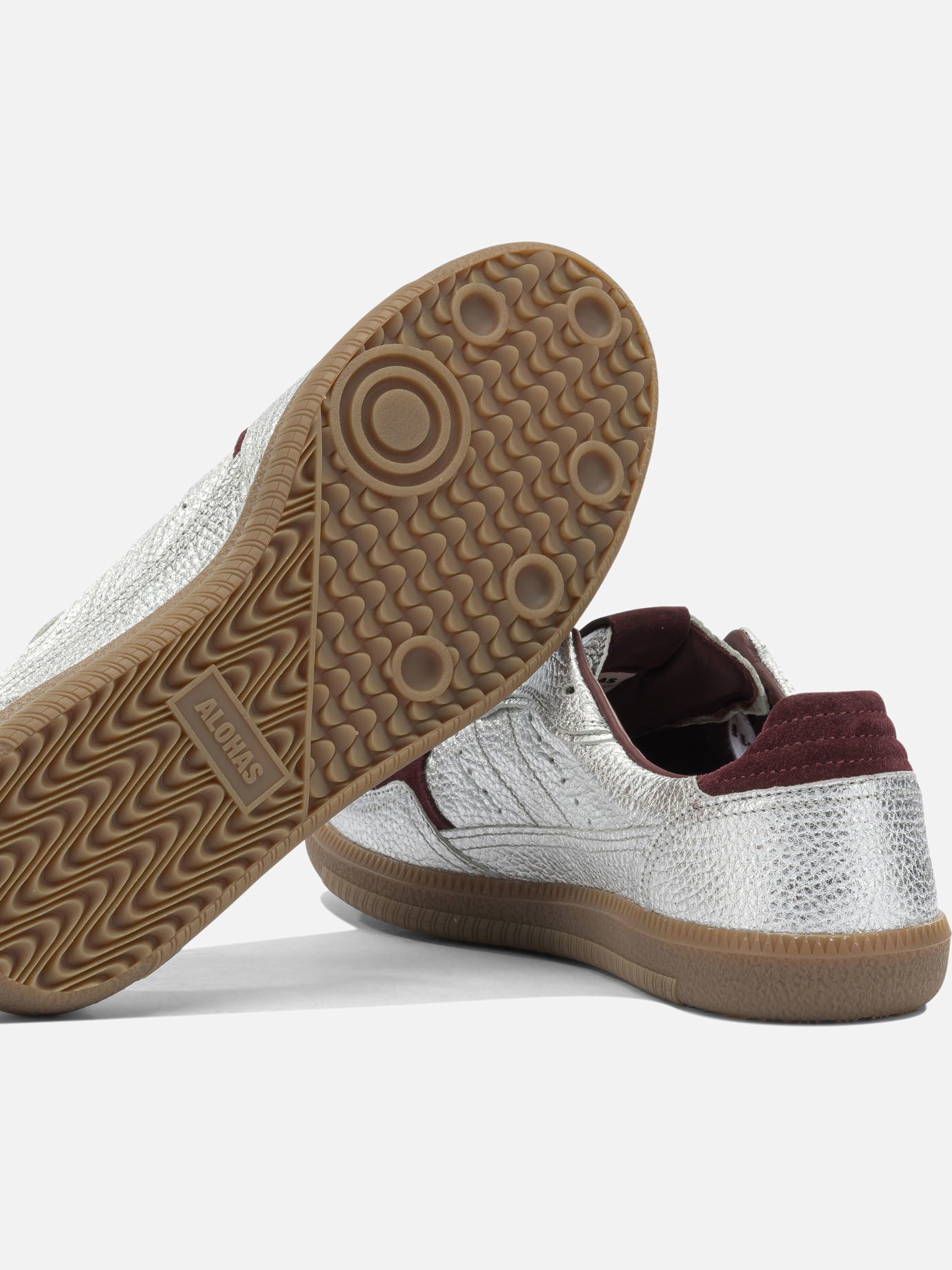 Low top sneakers 100% cow leather - 100% rubber Silver - Alohas Women | PDP | VIETTI Online Store | Zoom-Modal_5