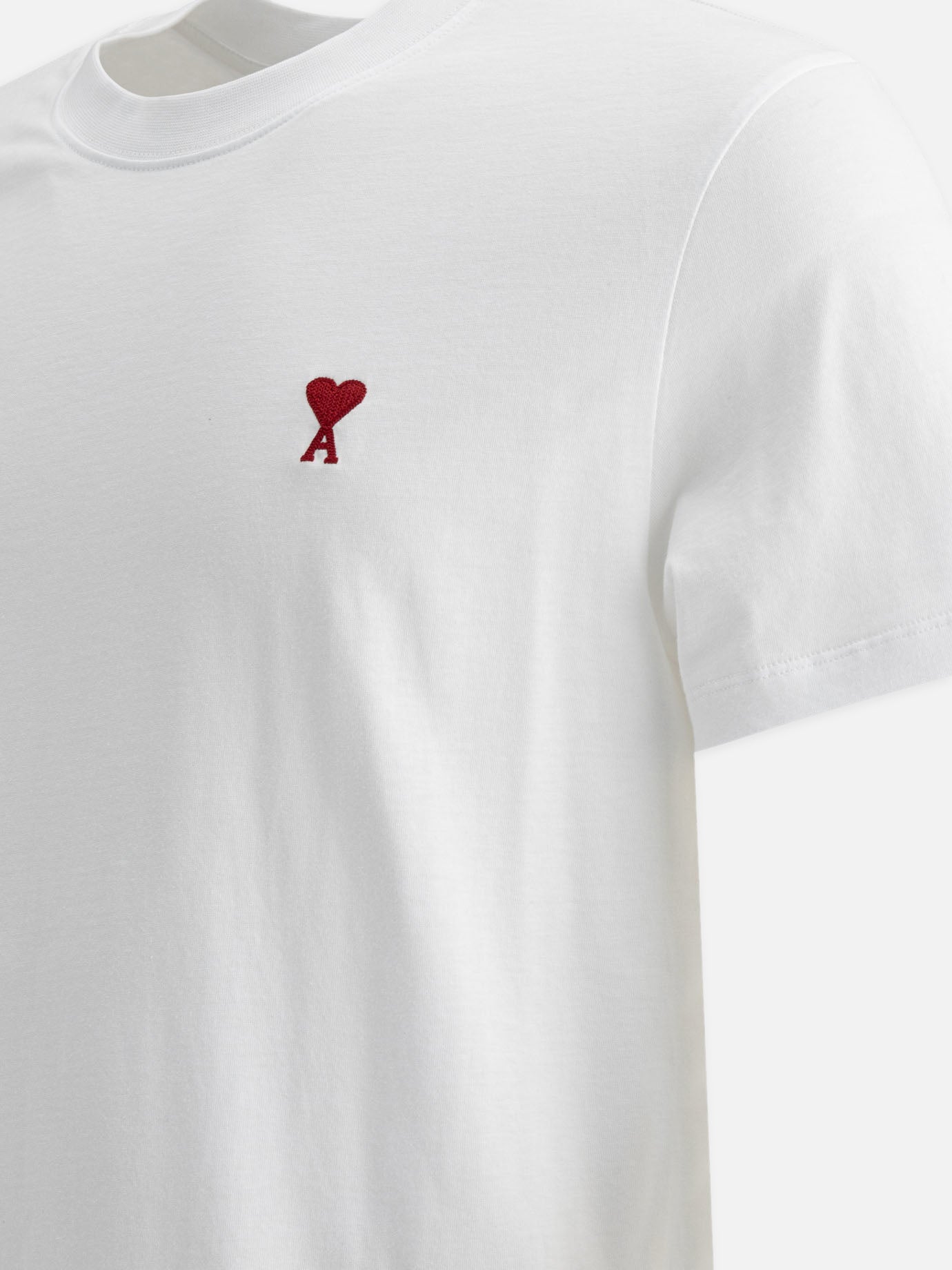 Crewneck t-shirts Logo White - Ami Paris Men | PDP | VIETTI Online Store | Zoom-Modal_4