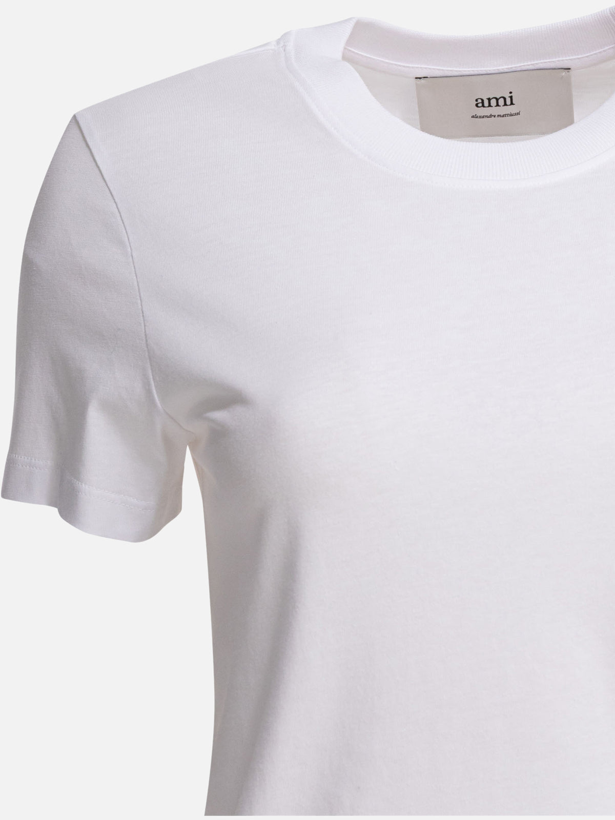 Ami Paris Crew-neck T-shirt with logo White