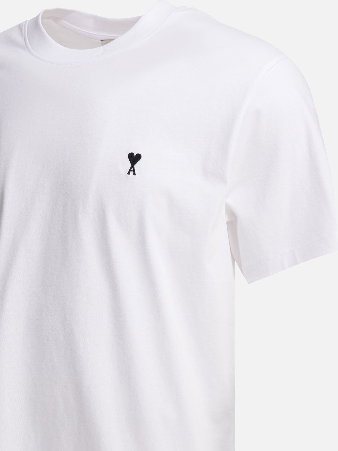 Crewneck t-shirts Logo White - Ami Paris Men | PDP | VIETTI Online Store | Zoom-Modal_4