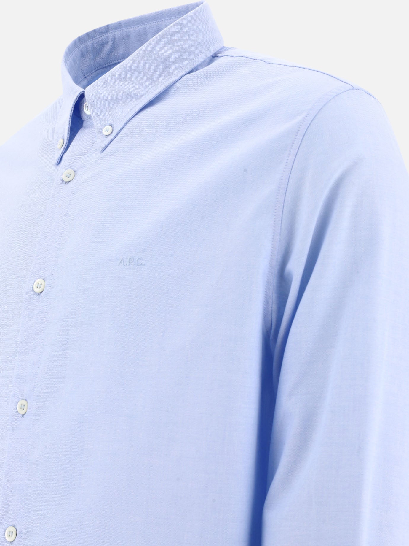 Casual shirts Logo Light blue - A.P.C. Men | PDP | VIETTI Online Store | Zoom-Modal_4