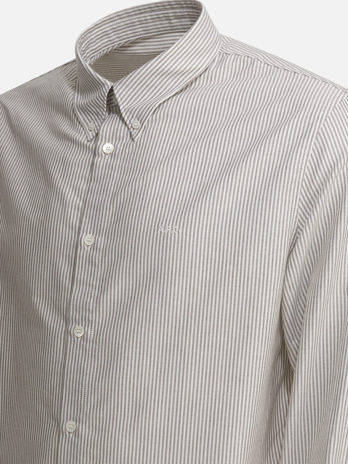 Casual shirts Striped Green - A.P.C. Men | PDP | VIETTI Online Store | Zoom-Modal_4
