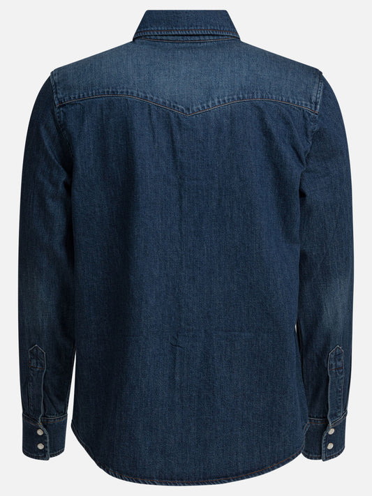 Casual shirts Solid colour Blue - A.P.C. Men | PLP | VIETTI Online Store | 2