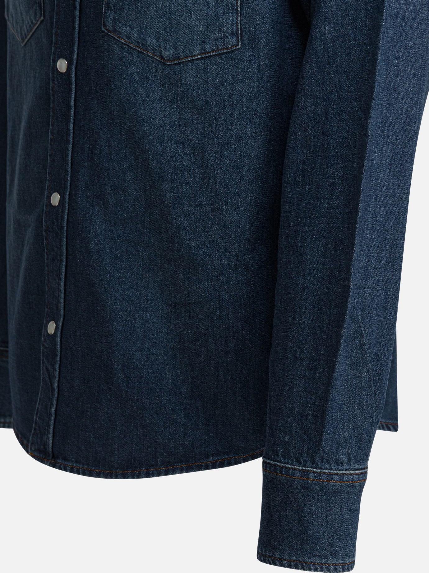 Casual shirts Solid colour Blue - A.P.C. Men | PDP | VIETTI Online Store | Zoom-Modal_4