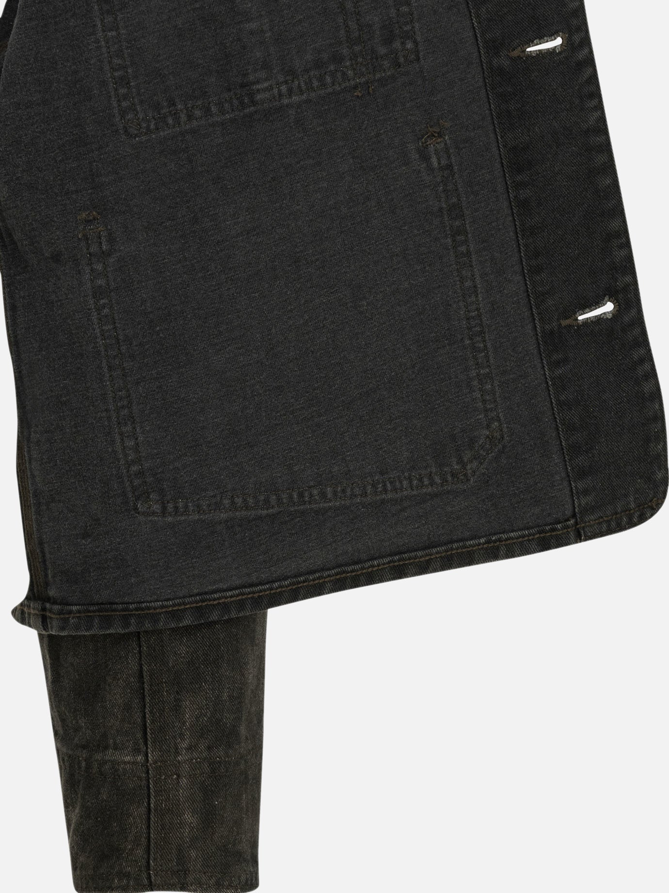 Denim jackets Solid colour Black - A.Presse Men | PDP | VIETTI Online Store | Zoom-Modal_6
