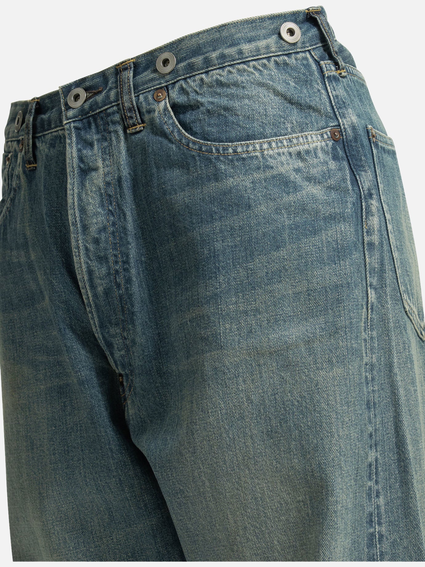 Straight-leg jeans Solid colour Light blue - A.Presse Men | PDP | VIETTI Online Store | Zoom-Modal_4