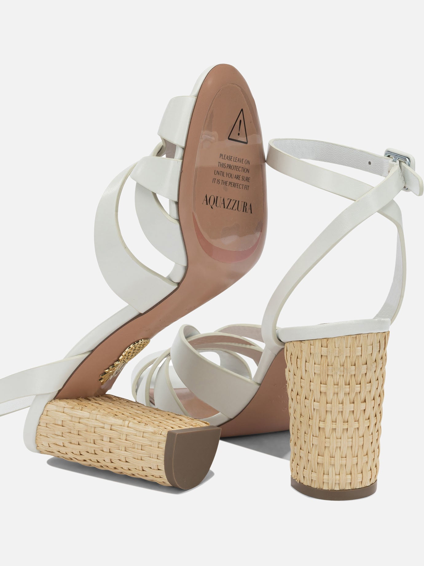 Heeled sandals 100% calf leather - 100% calf leather White - Aquazzura Women | PDP | VIETTI Online Store | Zoom-Modal_5
