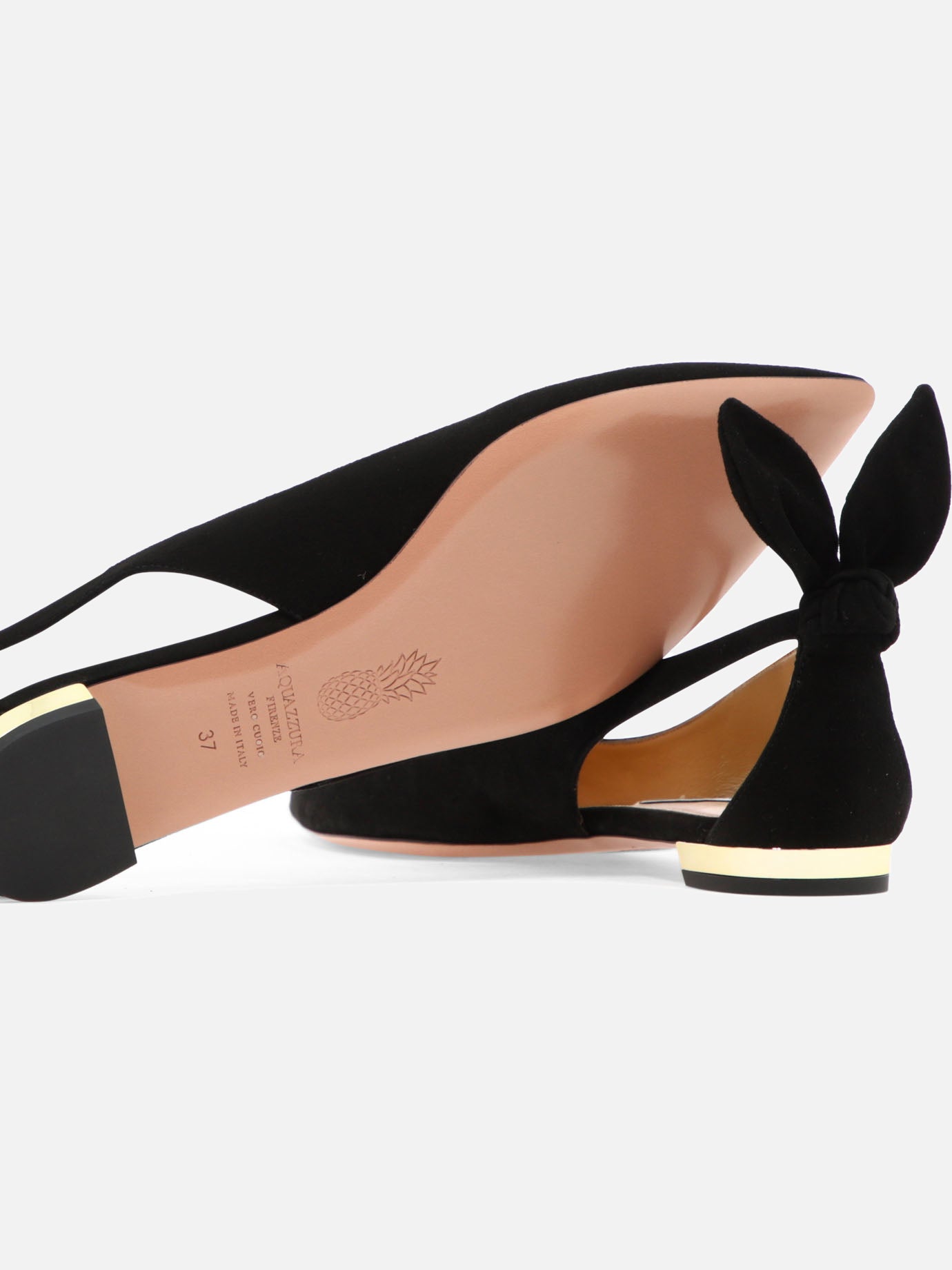 Classic ballet flats 100% kid leather - 100% calf leather Black - Aquazzura Women | PDP | VIETTI Online Store | Zoom-Modal_5